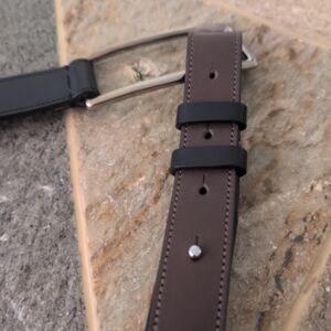 LAFAYETTE 148 NEW YORK Elegant Brown Leather WOMEN'S Belt SZ L